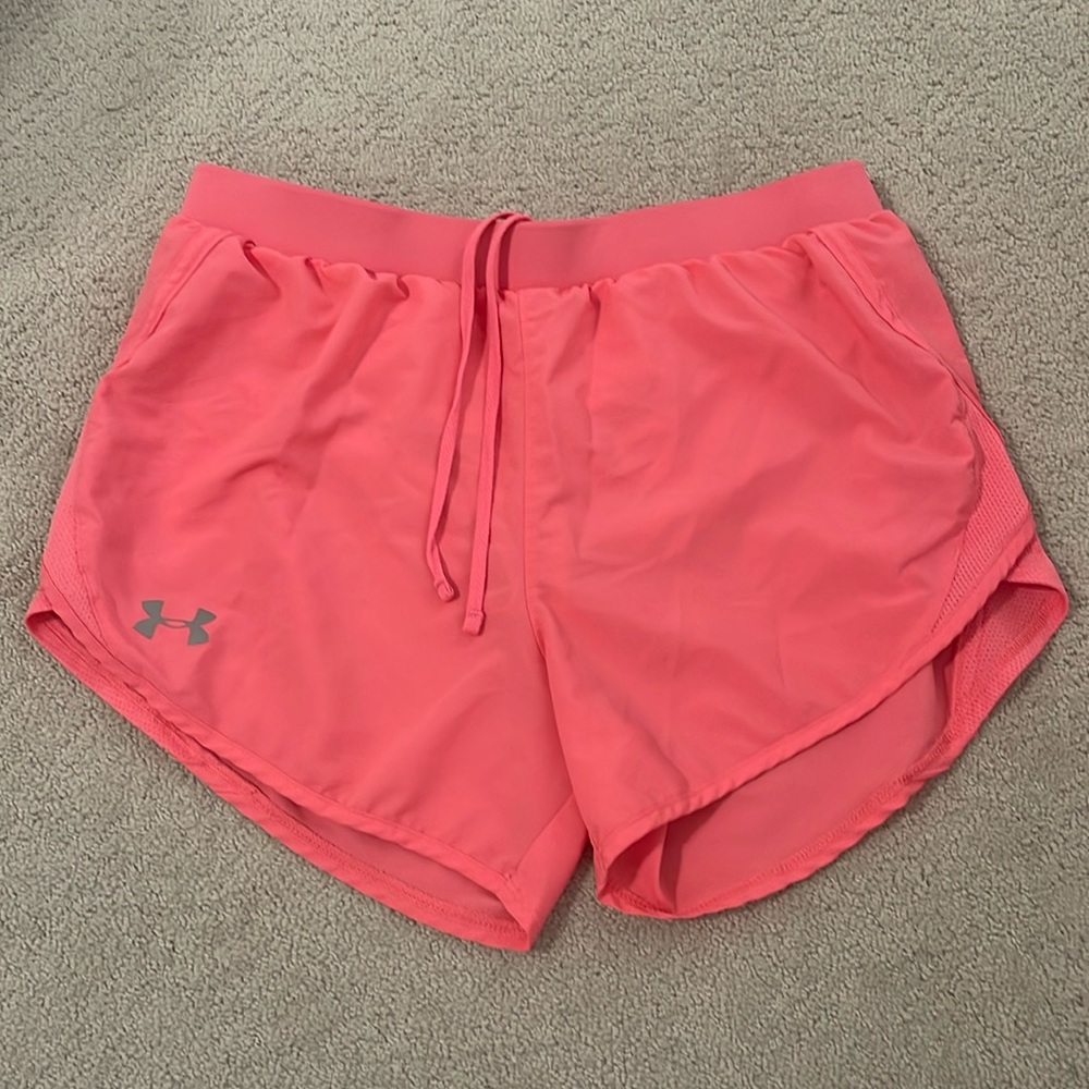 Under Armour athletic shorts coral size small